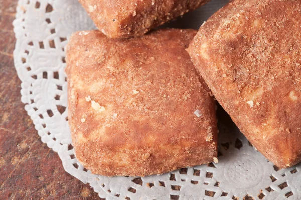 Pastelería Spisy Una Tabla Madera Cerca — Foto de Stock