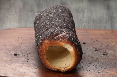 Haşhaş tohumlu kek, yakın çekim.