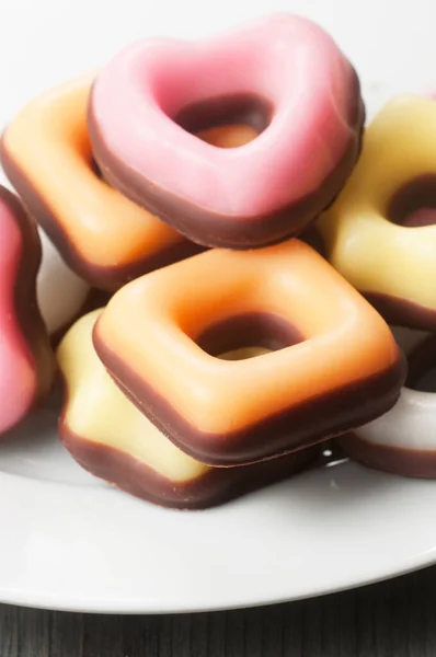 Donuts Com Gelo Cobertura Tiro Perto — Fotografia de Stock