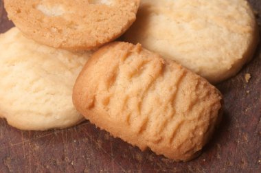 Hindistan cevizli kurabiyeler yakın çekim yerel odak