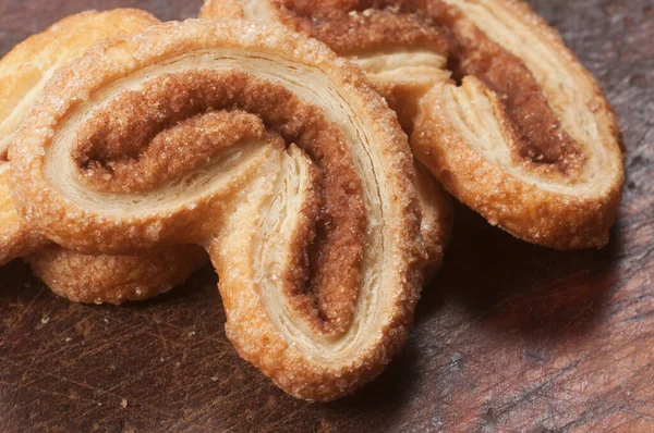 Cookies Brezel Sugar Cinnamon Closeup — Stock Photo, Image