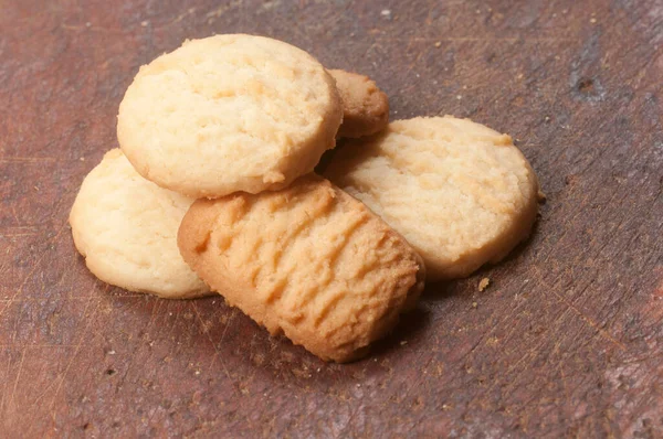 Biscotti Con Cocco Primo Piano Colpo Fuoco Locale — Foto Stock