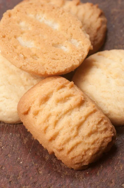 Cookies Kokosovým Ořechem Zblízka Záběr Místní Zaměření — Stock fotografie