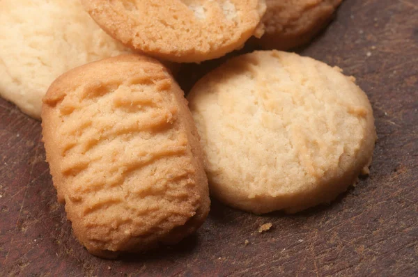 Biscotti Con Cocco Primo Piano Colpo Fuoco Locale — Foto Stock