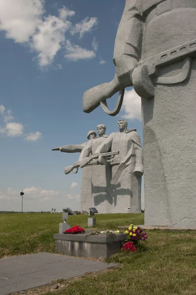 Der Gedenkkomplex Für Die Helden Von Panfilow Gebiet Moskau Bezirk — Stockfoto