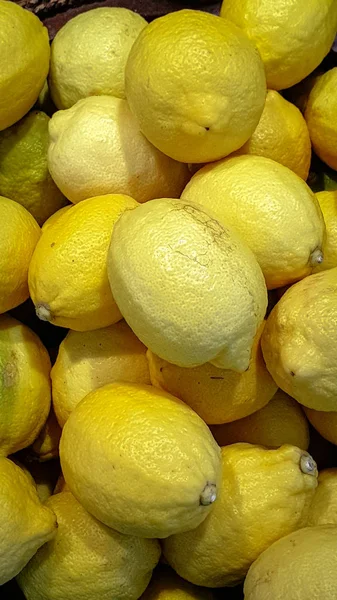 Taze sarı limon hasat satışa hazırdır
