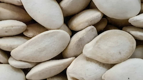 Beyaz ayçiçeği tohumu aperatifler yakından fotoğrafı