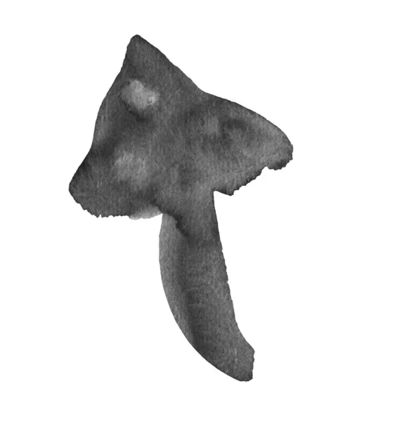 Чёрный ядовитый гриб — стоковое фото