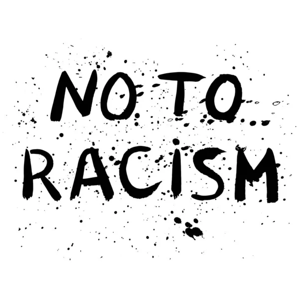 Stop racism vector poster — Stock Vector