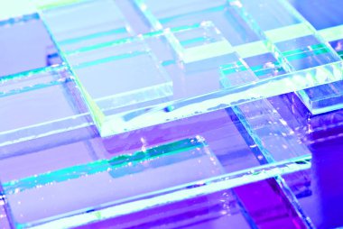 Metin, afiş, poster, etiket, etiket, düzen için şeffaf renkli cam.