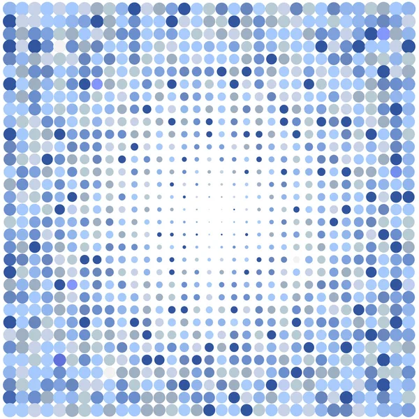 Mozaïek Met Blauwe Stippen Witte Achtergrond — Stockvector