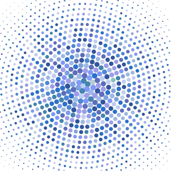 白い背景に青い点が付いているモザイク — ストックベクタ