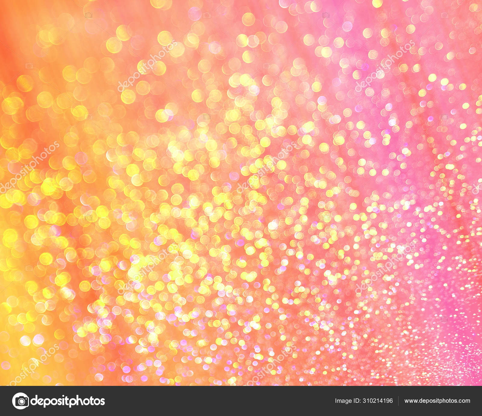 Yellow Pink Background Shining Drops Water Stock Illustration by