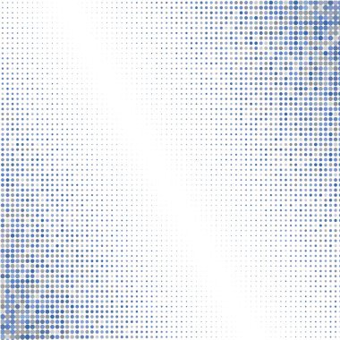 Mavi ve gri noktalı beyaz arka plan 