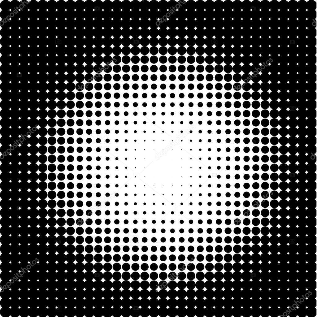 Background of black dots on the white