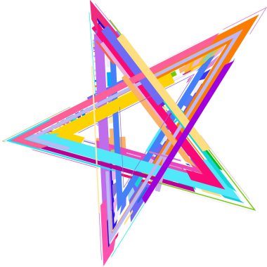 Mavi zeminde sarı yıldız