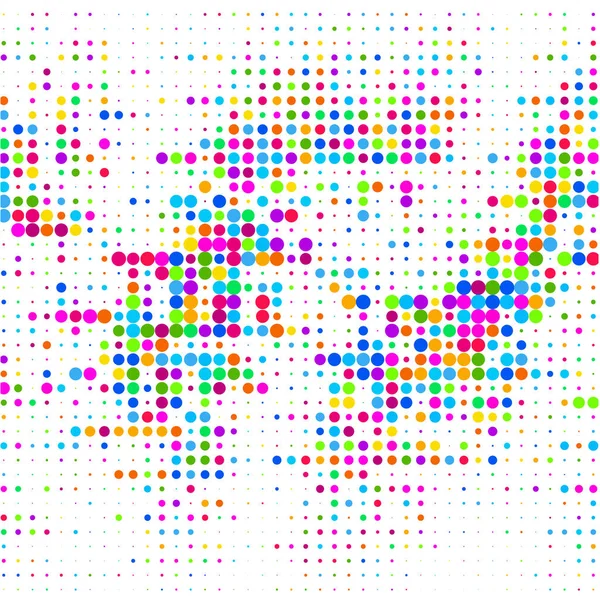 Färgade Bubblor Vit Bakgrund — Stock vektor