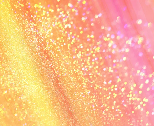黄粉色背景 带闪亮的水滴 — 图库照片