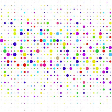 Beyaz arka planda renkli kabarcıklar 