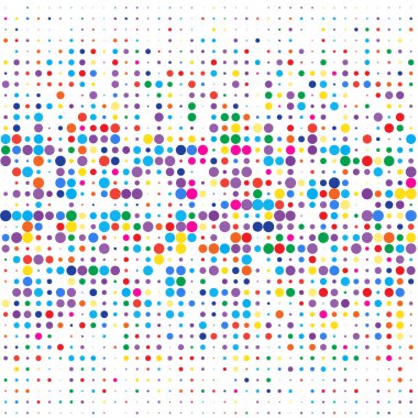 Beyaz arka planda renkli kabarcıklar 