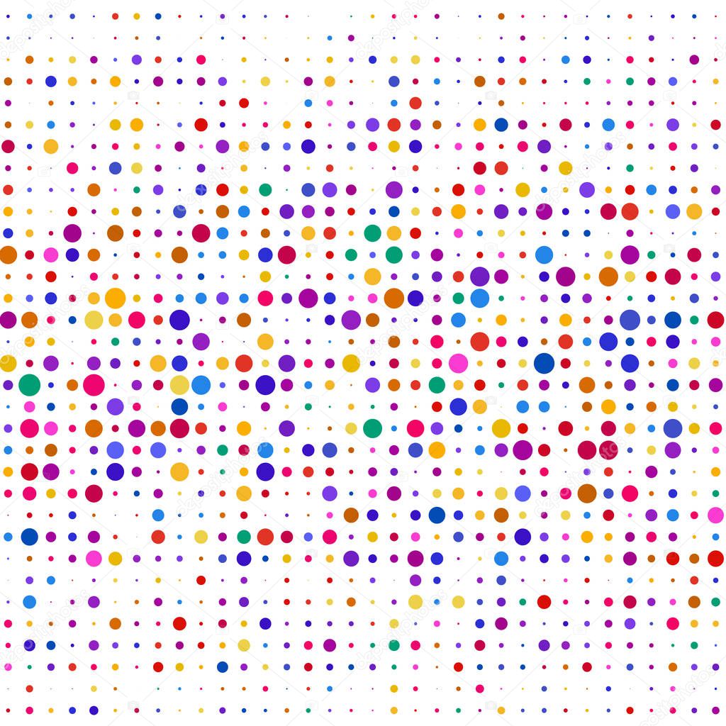 Colored bubbles on white background 