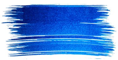 Beyaz kağıda mavi lekeler