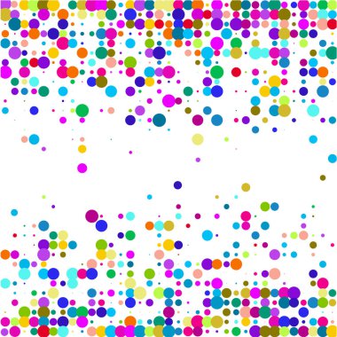 Beyaz arka planda renkli kabarcıklar 