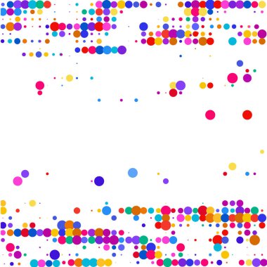 Beyaz arka planda renkli kabarcıklar 