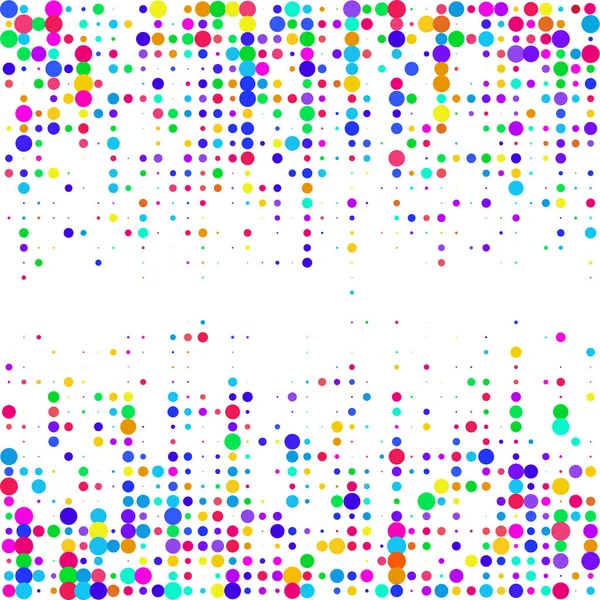 Gekleurde Bubbels Witte Achtergrond — Stockvector