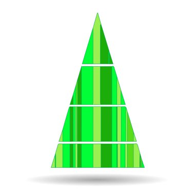 Bir Noel ağacının modern soyut görüntü.