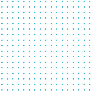 Beyaz arka plan üzerinde turkuaz polka noktaları   