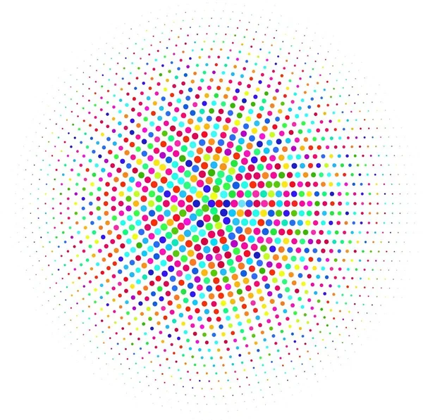 Mosaic Colorful Dots White Background — Stock Photo, Image