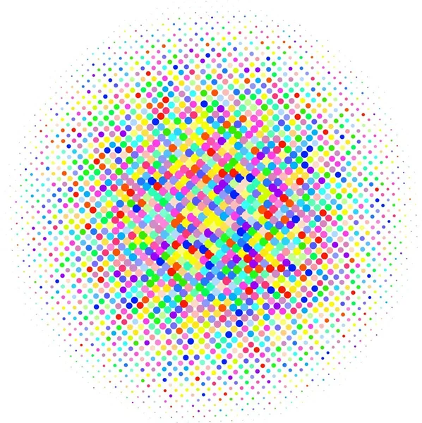 Mosaic Colorful Dots White Background — Stock Photo, Image