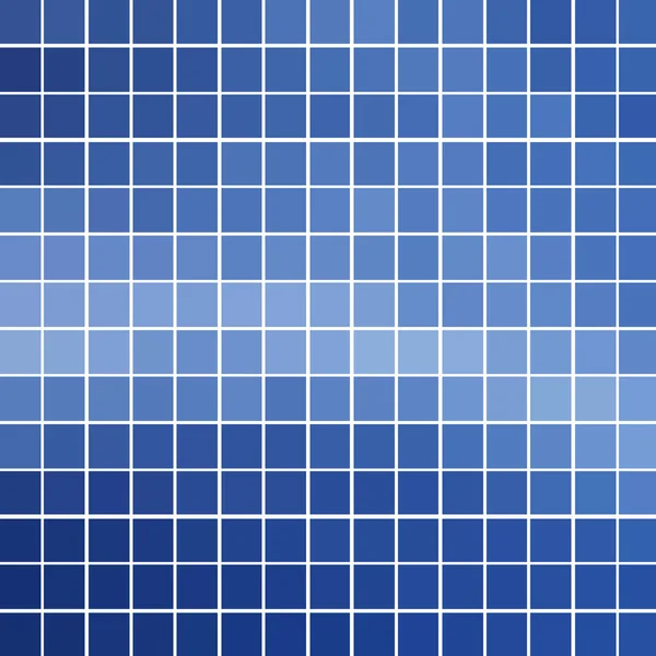 Mosaik Mit Blauen Quadraten Auf Weißem Hintergrund — Stockvektor
