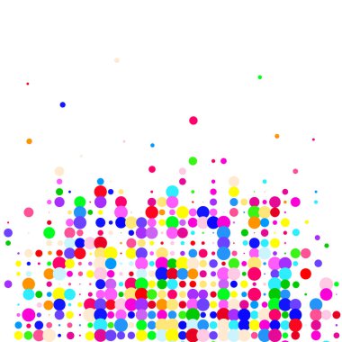 Beyaz arkaplanda çok renkli çemberler