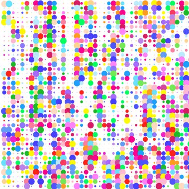 Beyaz arkaplanda çok renkli çemberler