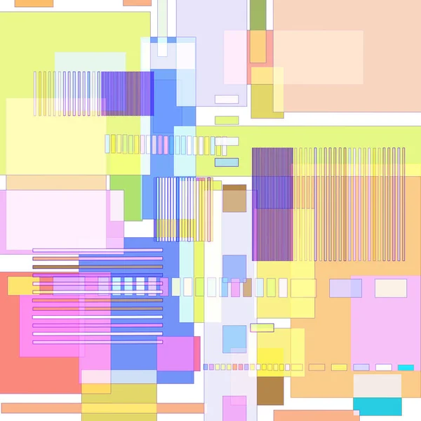 Fond Formes Géométriques Colorées — Image vectorielle