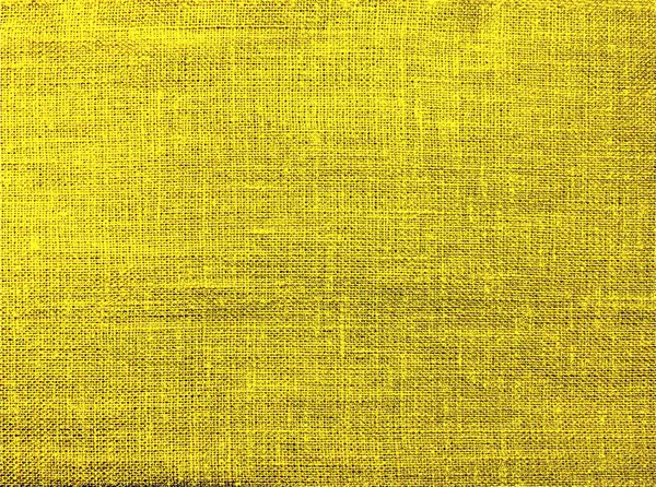 Textured Yellow Natural Fabric — Stock Photo, Image