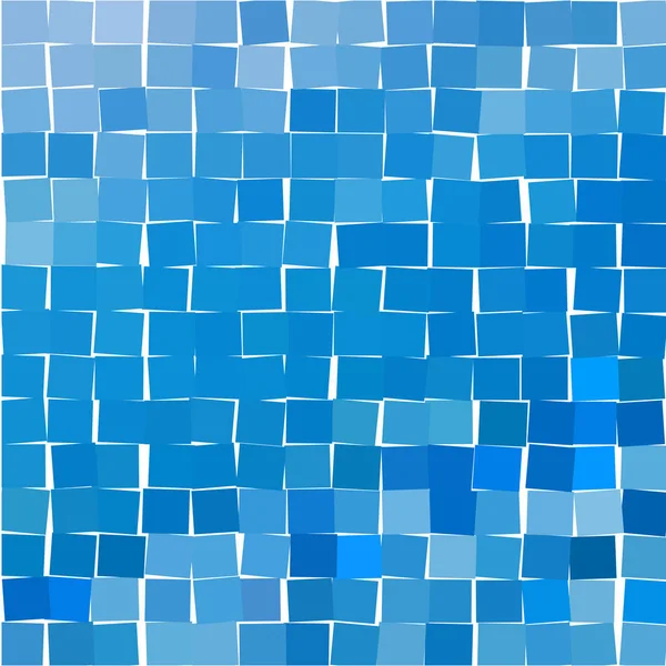 Mosaico Con Cuadrados Azules Brillantes Sobre Fondo Blanco — Vector de stock