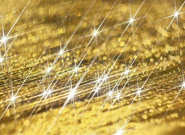 Diamant Glanz Auf Goldenem Hintergrund — Stockfoto