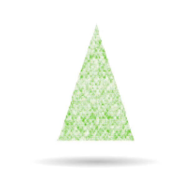 Árbol Navidad Verde Abstracto — Vector de stock