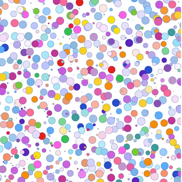 Mehrfarbige Kreise Auf Weißem Hintergrund — Stockvektor