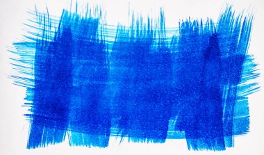 Beyaz kağıda mavi lekeler