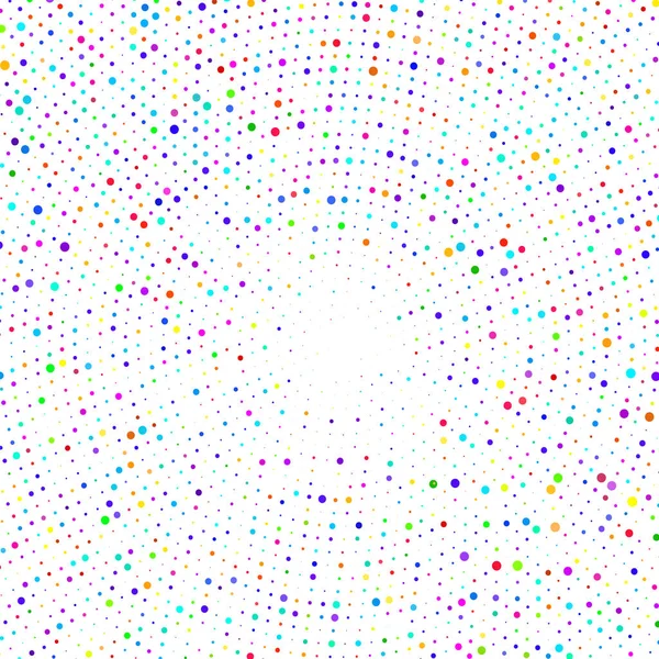 白い背景に多色の点 — ストックベクタ