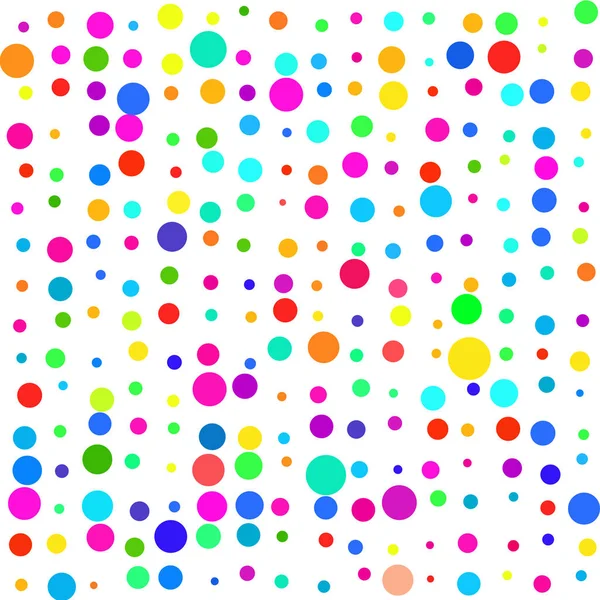 Multicolored Circles White Background — Stock Vector