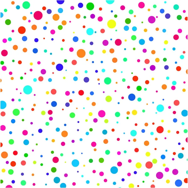 Multicolored Circles White Background — Stock Vector