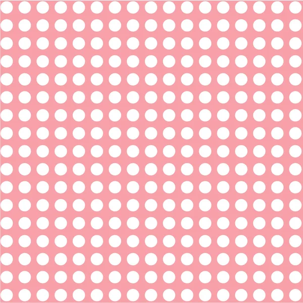 Pink Background White Dots — Stock Vector