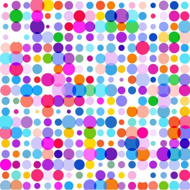 Beyaz arkaplanda çok renkli çemberler