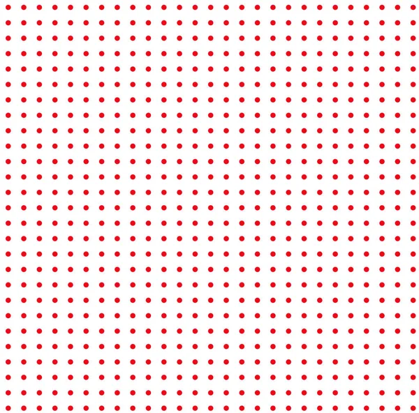 白い背景に赤い水玉 — ストックベクタ