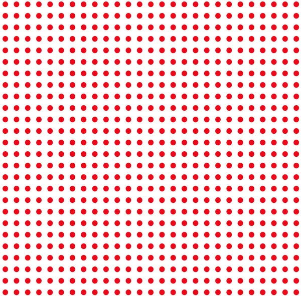 白い背景に赤い水玉 — ストックベクタ